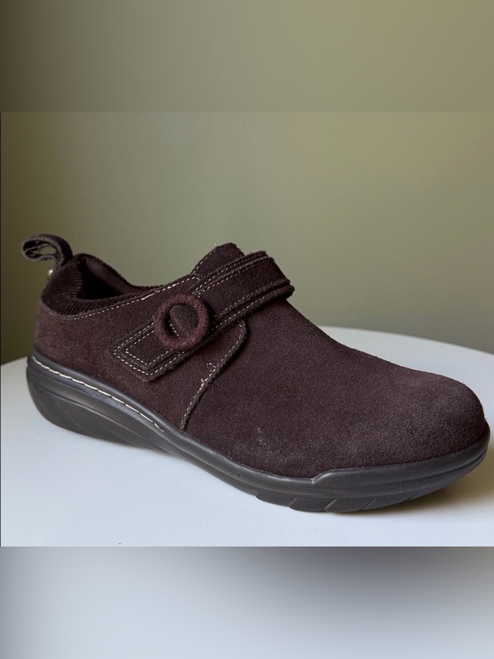 Jambu Suede Fennel Oxford Moccasin Flats Cushioned  comfort rubber outsole 6.5